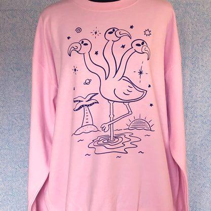 Alien Flamingo sweatshirt
