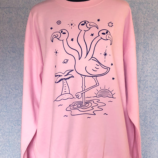 Alien Flamingo sweatshirt