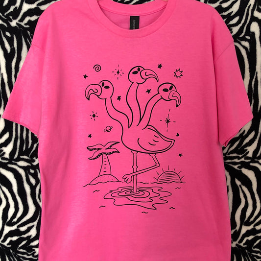 Alien Flamingo t-shirt