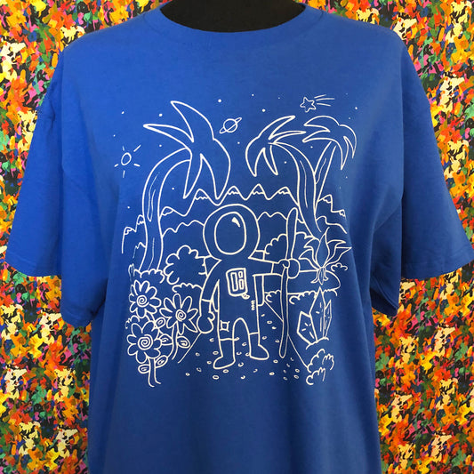 Astronaut Explorer t-shirt (Blue)