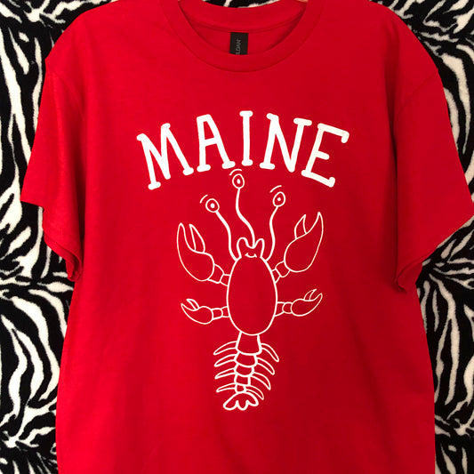 Maine Mutant Lobster t-shirt (Red)