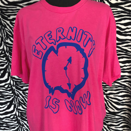Melting Clock t-shirt (Pink)