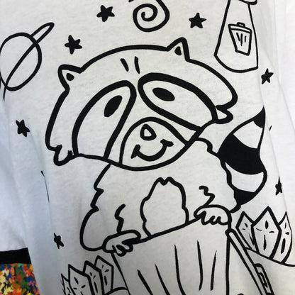 Space Raccoon t-shirt (Ringer)