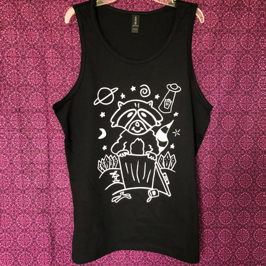 Space Raccoon tank top