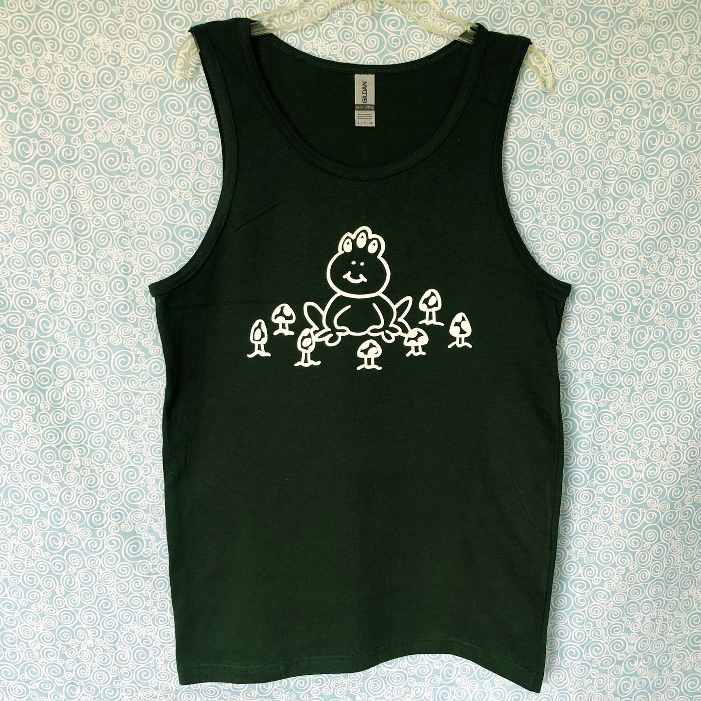 Three Eyed Frog Mushroom tank top
