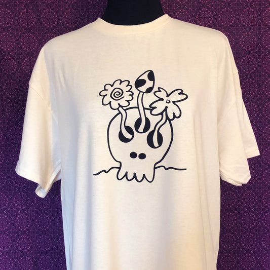 Three Eyed Skull Growth t-shirt (Natural)