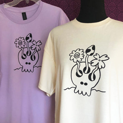 Three Eyed Skull Growth t-shirt (Natural)