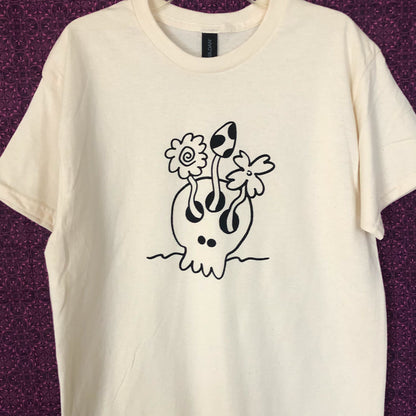 Three Eyed Skull Growth t-shirt (Natural)